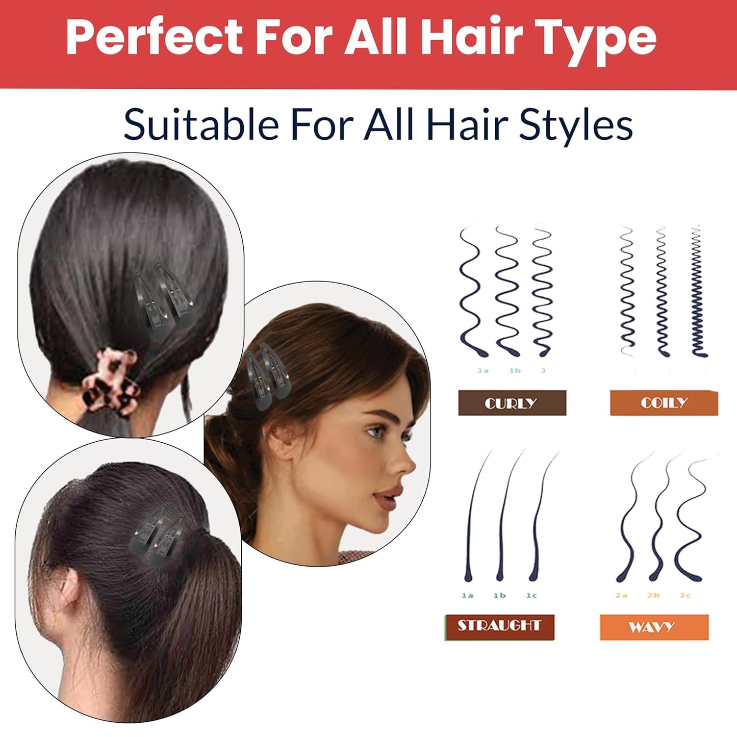 Wukusy complete hair styling accessories combo set with hair clips, brushes, and elastic bands for versatile hair styling.