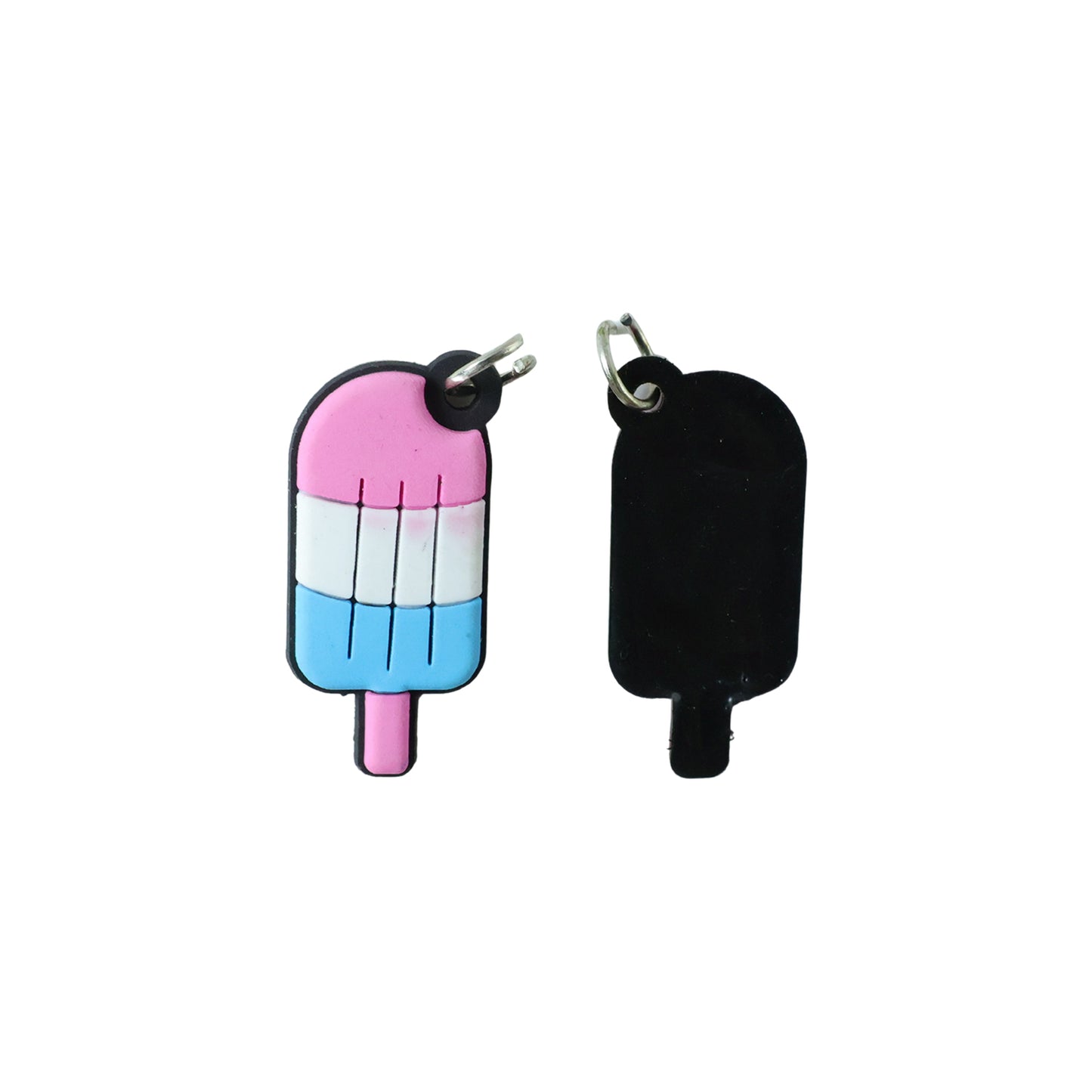 Set of 10 Wukusy ice cream shape bag charm keychains featuring colorful and cute ice cream designs for accessories.