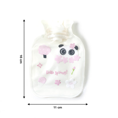 Wukusy cute printed mini hot water bag, 16x11 cm, soft and cozy heating pad for soothing warmth and comfort.