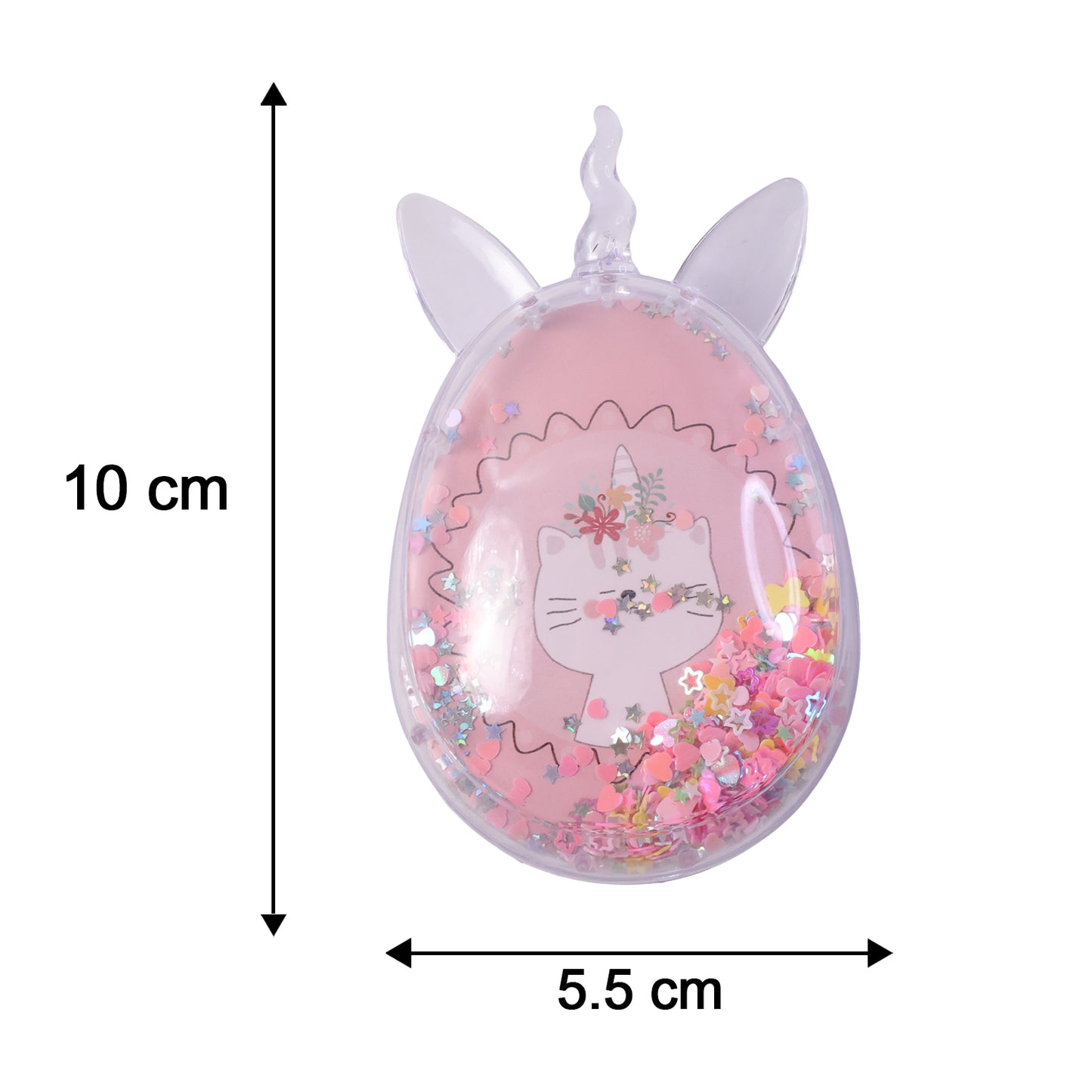 Wukusy cute unicorn-themed magic floating glitter hair comb with shimmering accents, perfect for adding sparkle to hairstyles.
