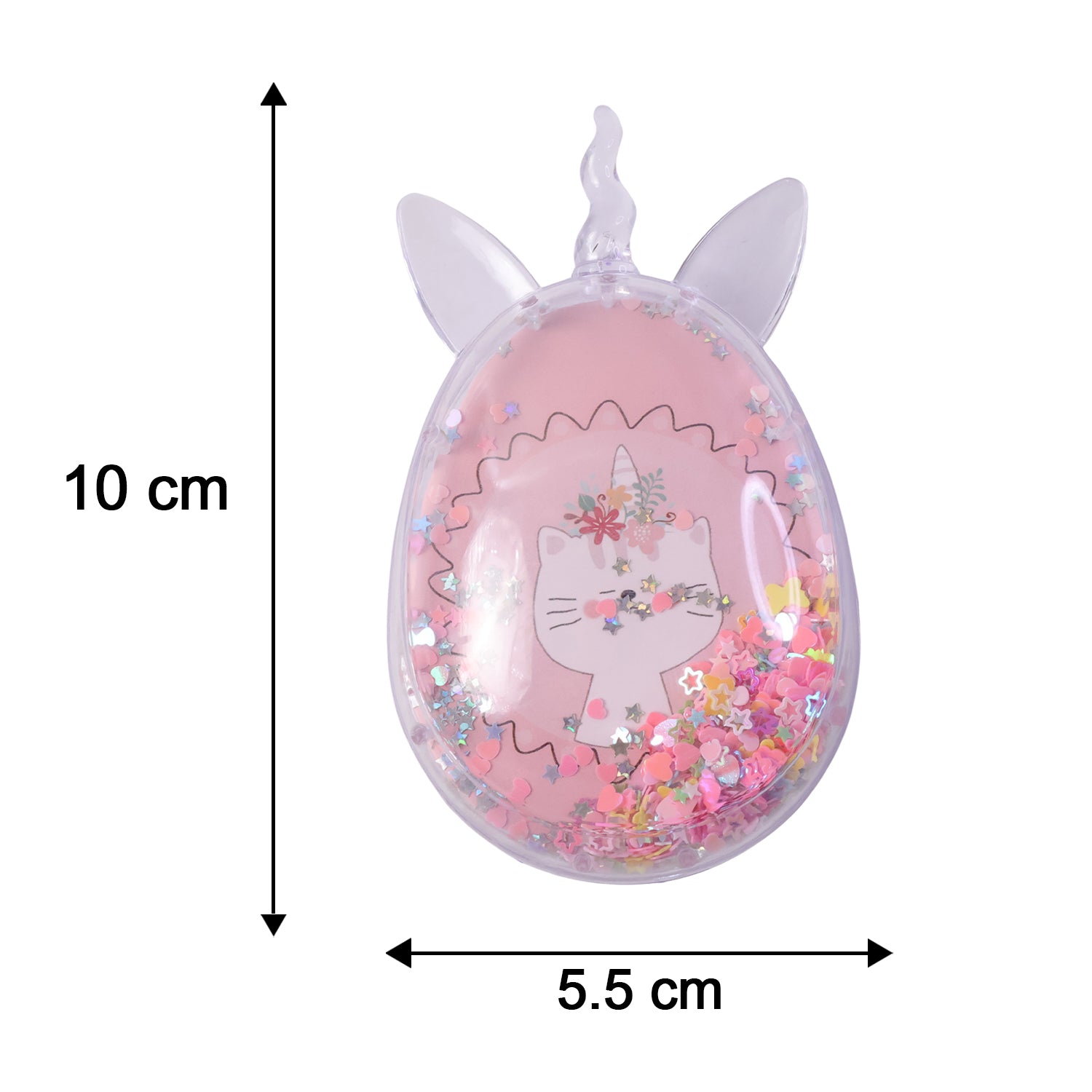Wukusy cute unicorn-themed magic floating glitter hair comb with shimmering accents, perfect for adding sparkle to hairstyles.
