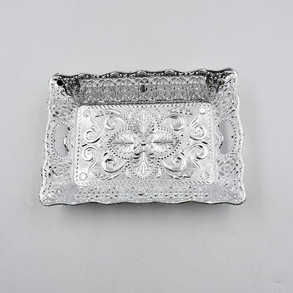 Decorative Wukusy serving tray for Mukhwas, dry fruits, candies, and snacks, with elegant design and multiple compartments.