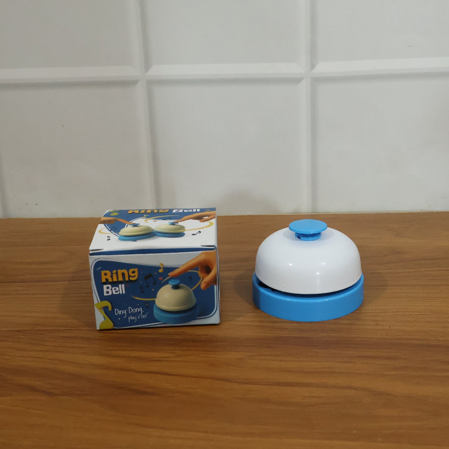 Wukusy desk ring bell with loud, clear sound, featuring a classic design and durable construction for efficient office use.