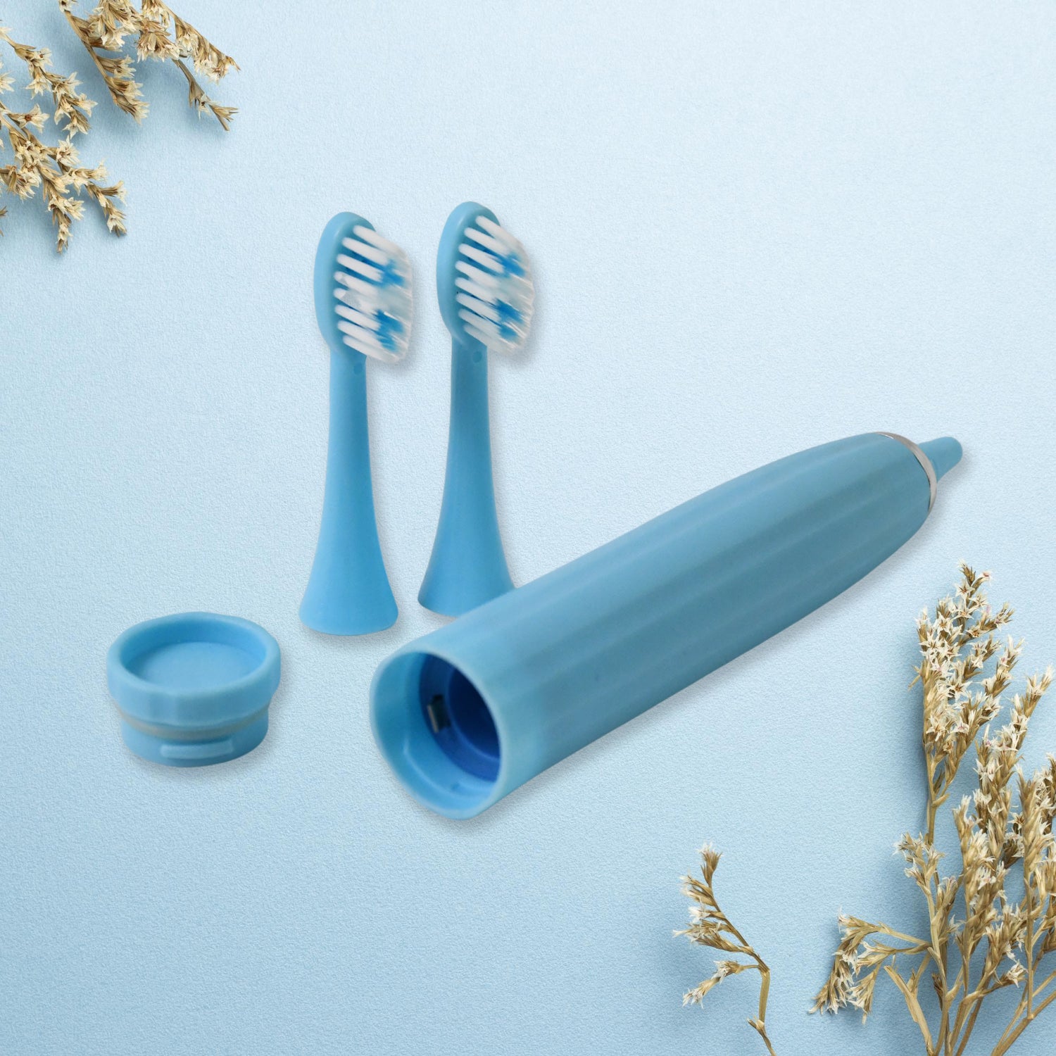 Wukusy electric toothbrush with battery operated design, single unit, battery not included, shown with white handle and brush head