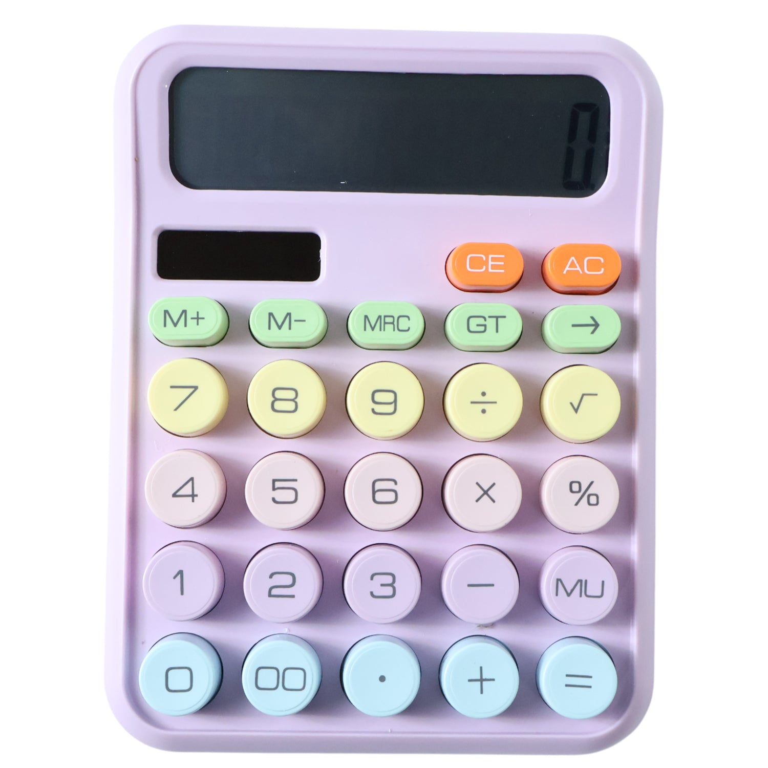 Wukusy electronic desktop calculator with numeric keypad and display screen for accurate calculations.