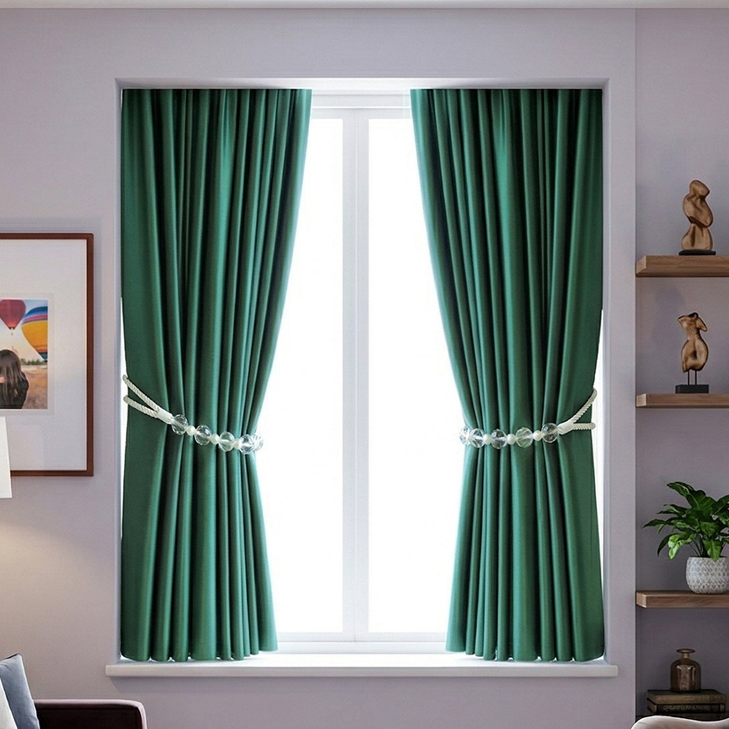Elegant decorative curtain tieback rope by Wukusy, featuring intricate design and soft fabric for stylish window dressing.