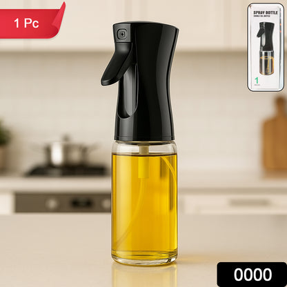 Wukusy glass premium oil spray bottle, 300ml capacity, clear transparent container with spray nozzle for kitchen use