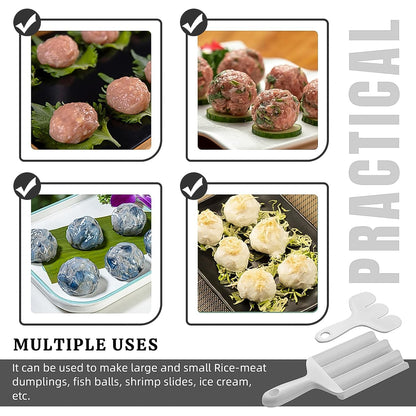 Wukusy Gujia meatball maker set for easily shaping meatballs, includes one plastic tool for efficient meatball preparation.