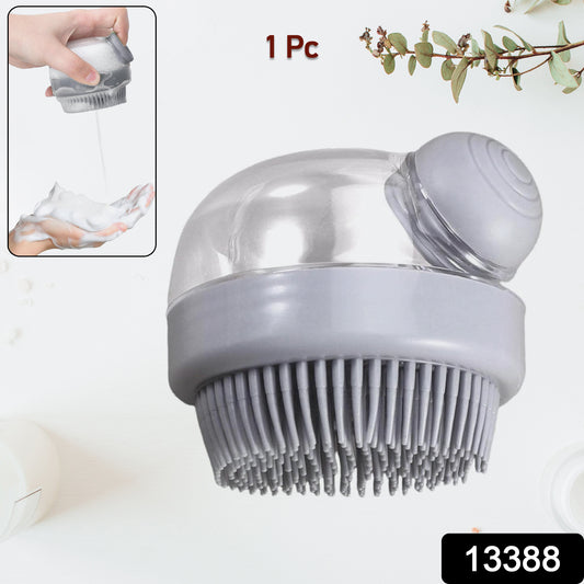 Wukusy scalp massager shampoo brush, handheld device with soft bristles for gentle scalp cleansing and massage.