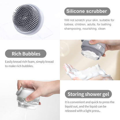 Wukusy scalp massager shampoo brush with flexible bristles for gentle scalp cleansing and massage.