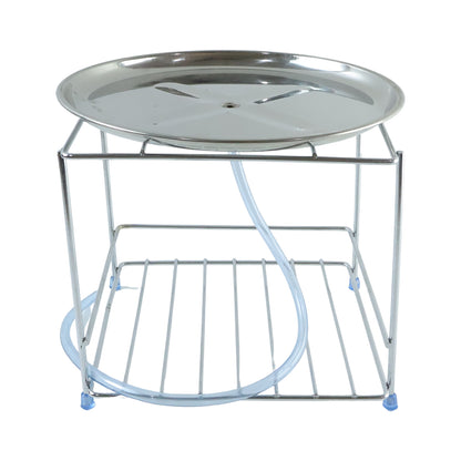 Heavy-duty stainless steel multipurpose utensils stand by Wukusy, designed to hold various kitchen utensils securely.