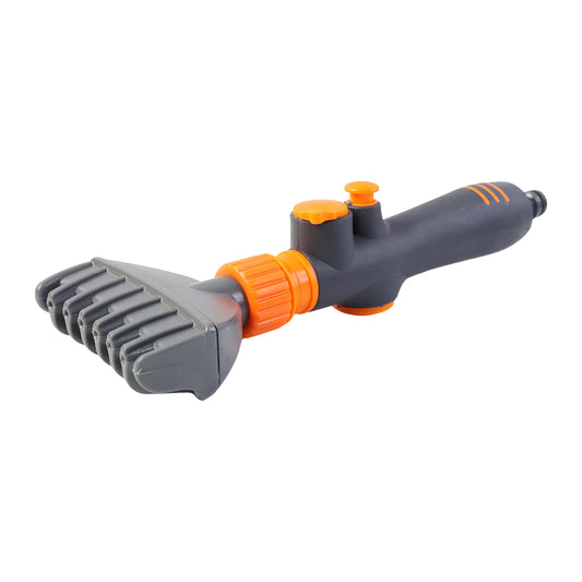 Wukusy high-pressure pool filter cartridge cleaner nozzle, black plastic, designed for effective filter cleaning, single piece shown.
