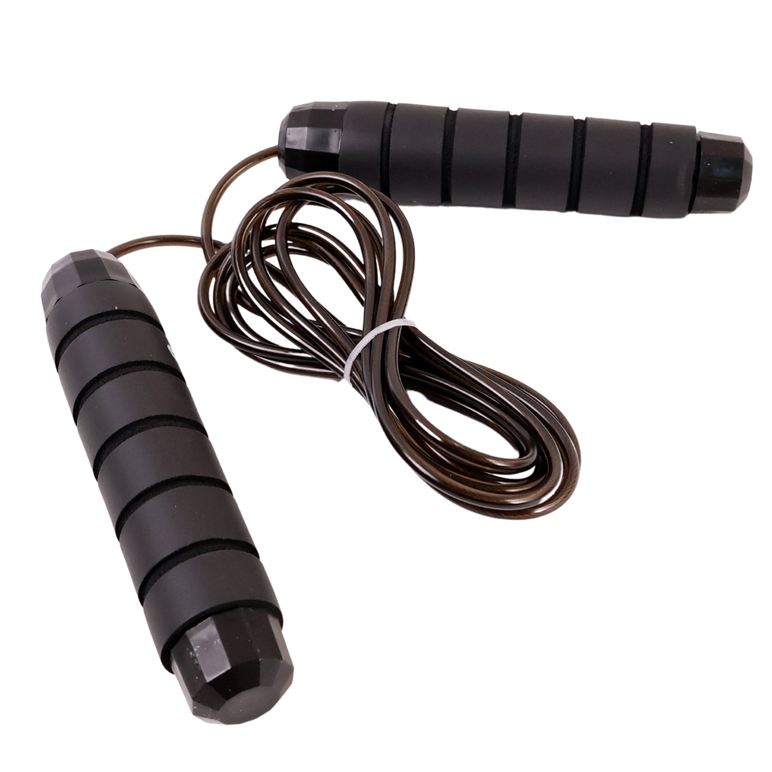 Wukusy high-speed skipping rope with foam padded handles, ideal for cardio workouts and fitness training.