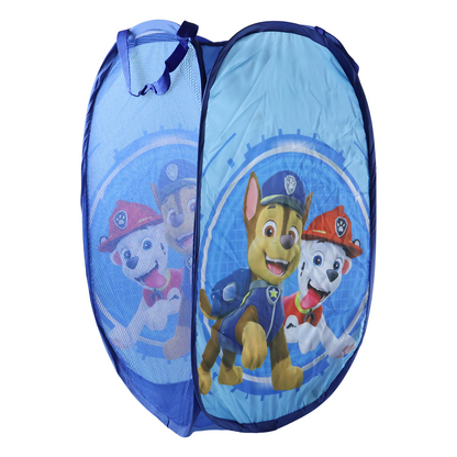 Kids cartoon foldable laundry basket toy storage hamper by Wukusy, featuring a colorful cartoon design, collapsible for easy storage.