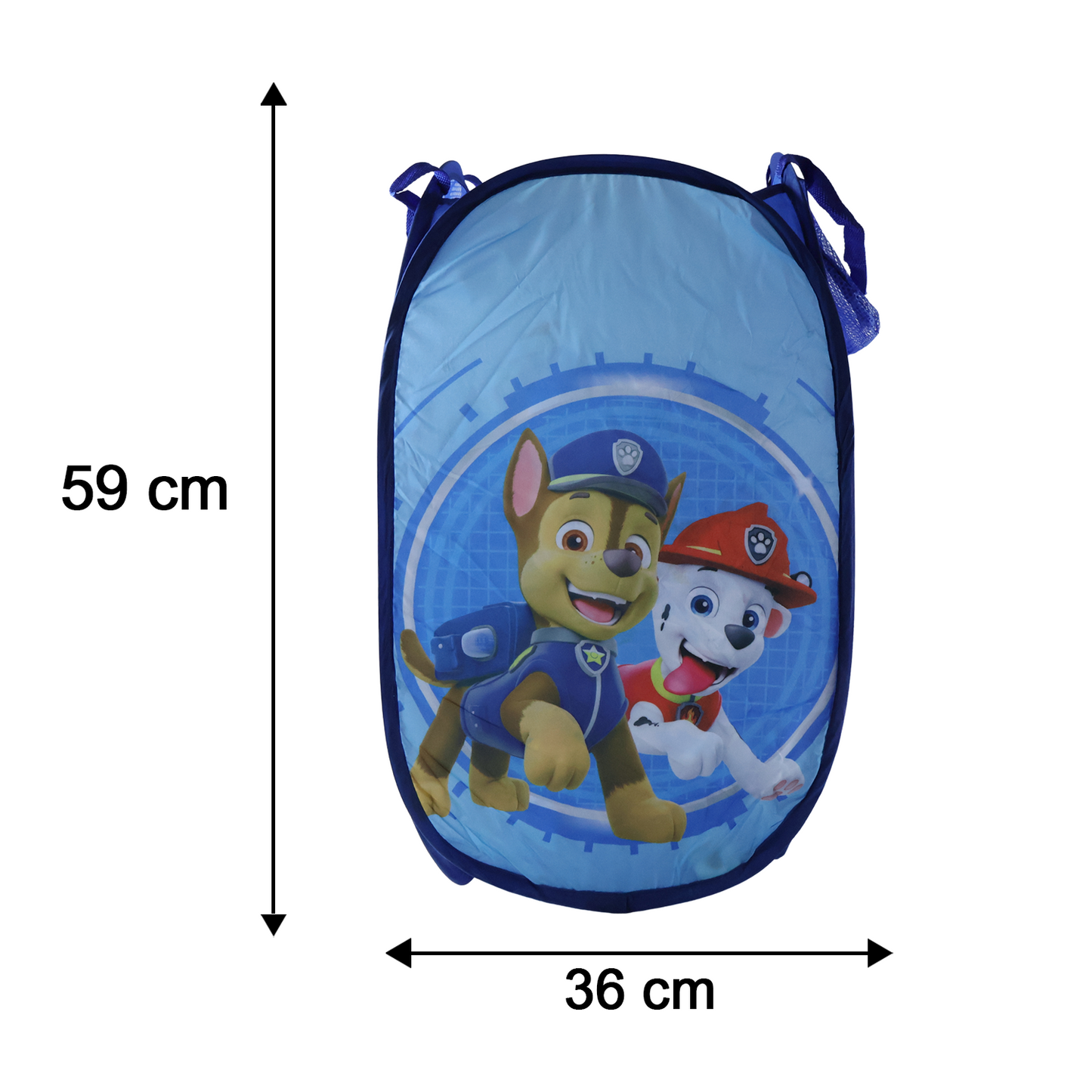 Kids cartoon foldable laundry basket by Wukusy, 34x59cm toy storage hamper with colorful cartoon design.