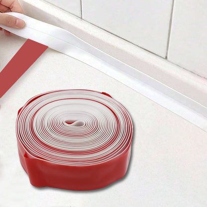 Wukusy kitchen wall sealing strip tape, waterproof and oil-proof caulk tape for sealing corners and gaps in sinks and walls.