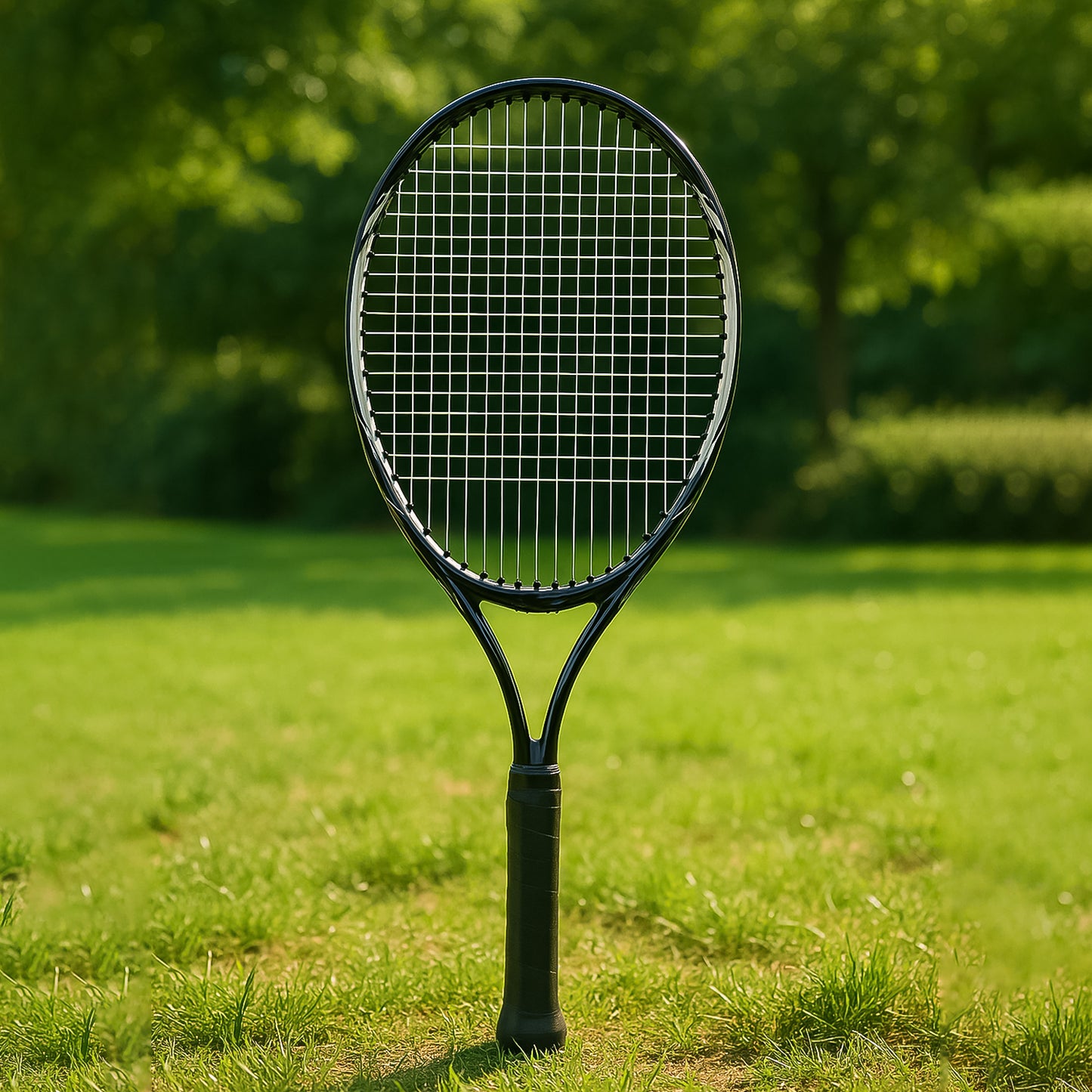 Wukusy Konex lightweight tennis racket with full cover, showing the racket's frame and grip in a protective cover.