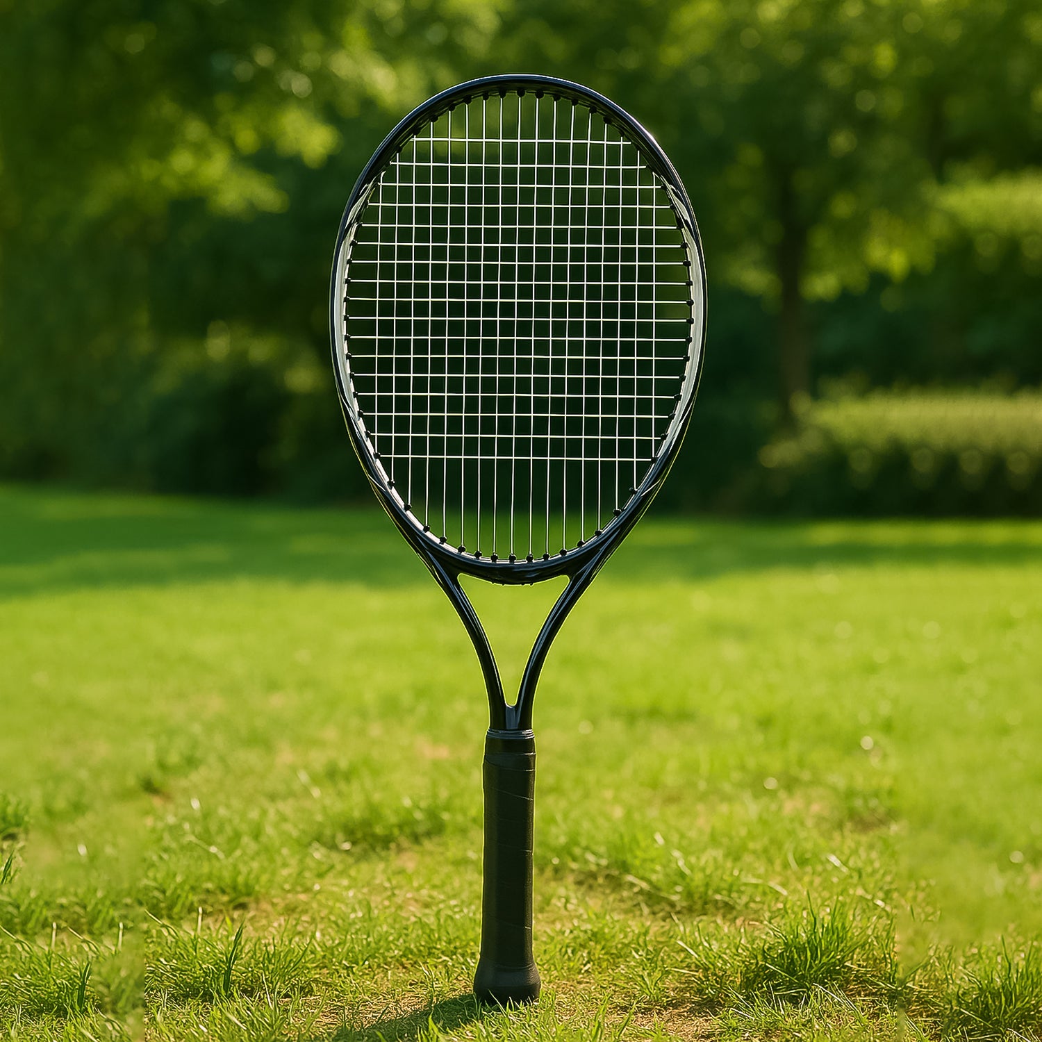 Wukusy Konex lightweight tennis racket with full cover, showing the racket's frame and grip in a protective cover.