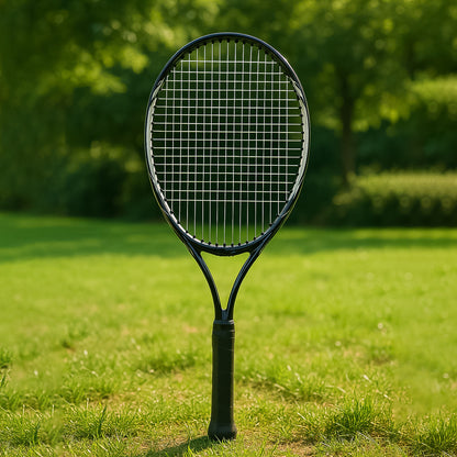 Wukusy Konex lightweight tennis racket with full cover, showing the racket's frame and grip in a protective cover.