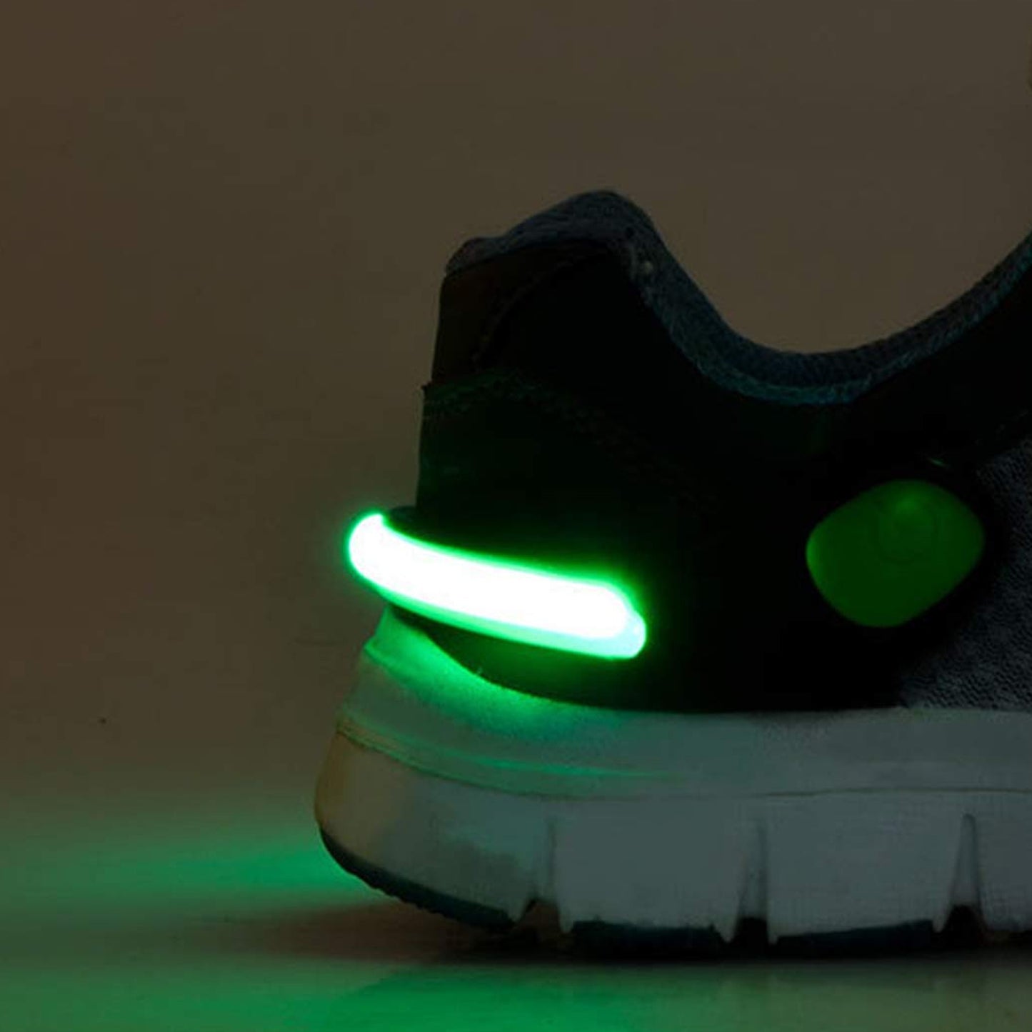 Wukusy LED Shoes Clip Lights, one pair of colorful light clips designed to attach to shoes for visibility and fun.