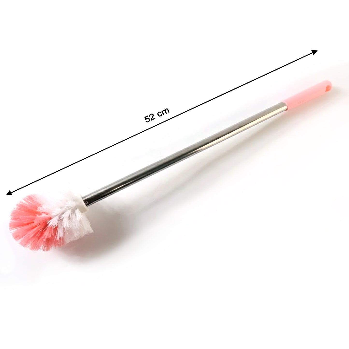Wukusy long handle toilet cleaning brush with durable bristles for thorough bathroom cleaning.