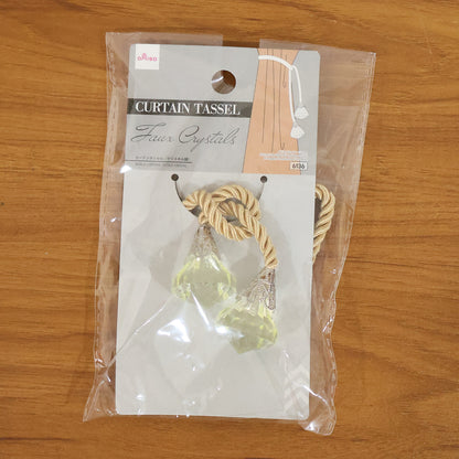 Luxury decorative curtain tassel tieback by Wukusy, featuring intricate design and soft tassels for elegant window decoration.