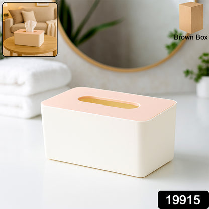 Modern Wukusy tissue box holder in sleek design with open top for easy tissue access, made of durable material.