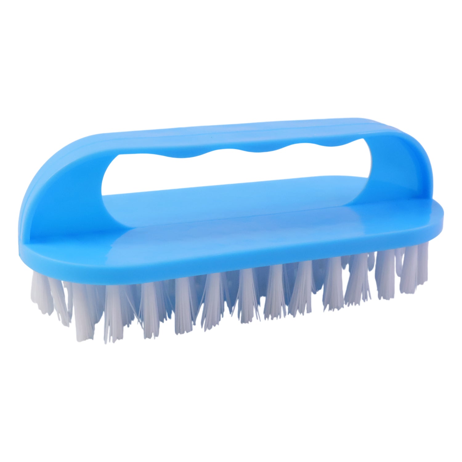 Heavy-duty handheld cleaning scrub brush by Wukusy, versatile for scrubbing kitchen, bathroom, and outdoor surfaces.
