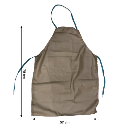 Wukusy multipurpose kitchen cooking apron in black with adjustable neck strap and front pockets, designed for cooking and baking.