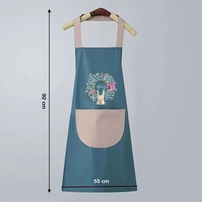 Wukusy multipurpose kitchen cooking apron with front pocket, made of durable fabric, ideal for baking, grilling, and food prep.