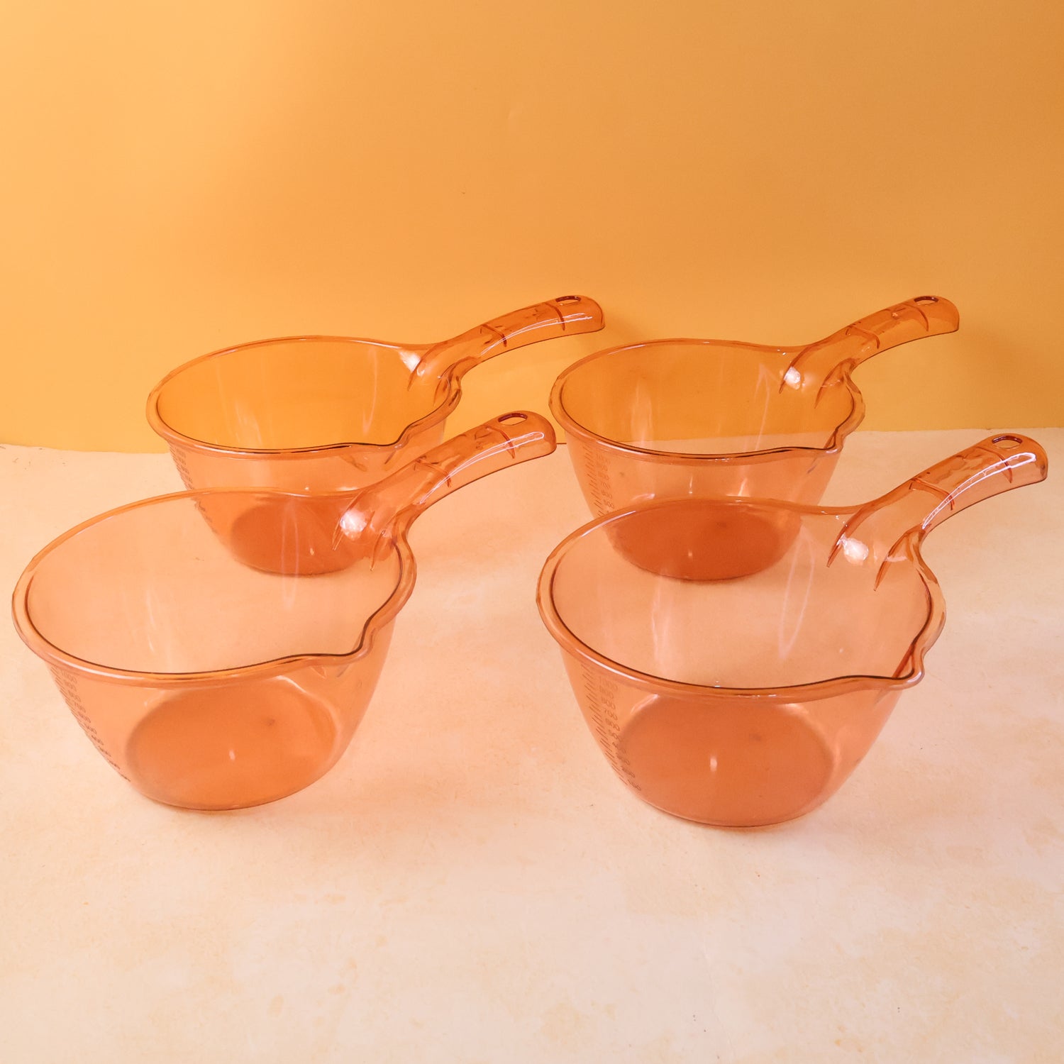 Set of four Wukusy multipurpose kitchen washing and straining bowls, 1100 ml capacity each, for versatile food prep and cleaning tasks.