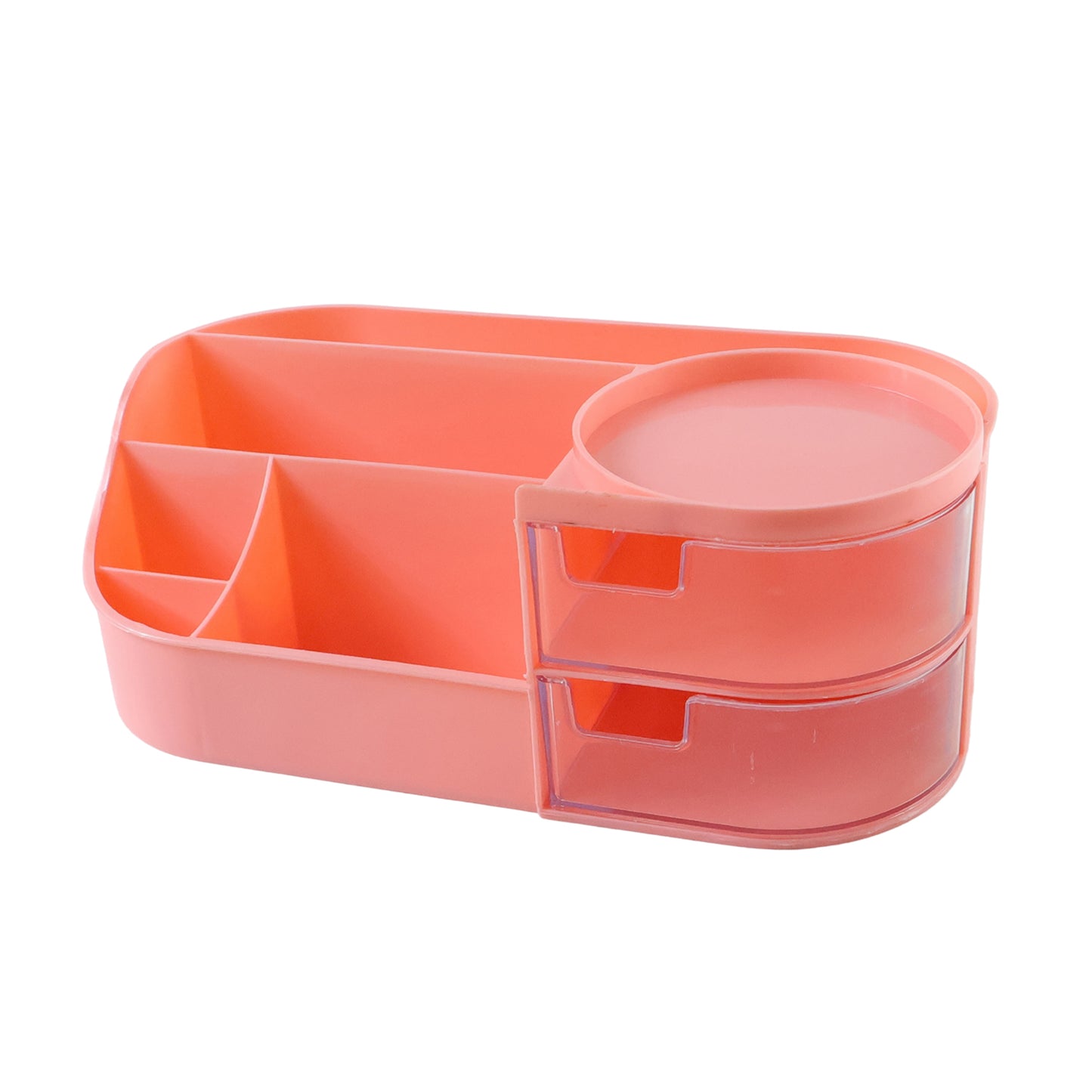 Wukusy multipurpose makeup organizer storage box with compartments for cosmetics, brushes, and beauty tools.