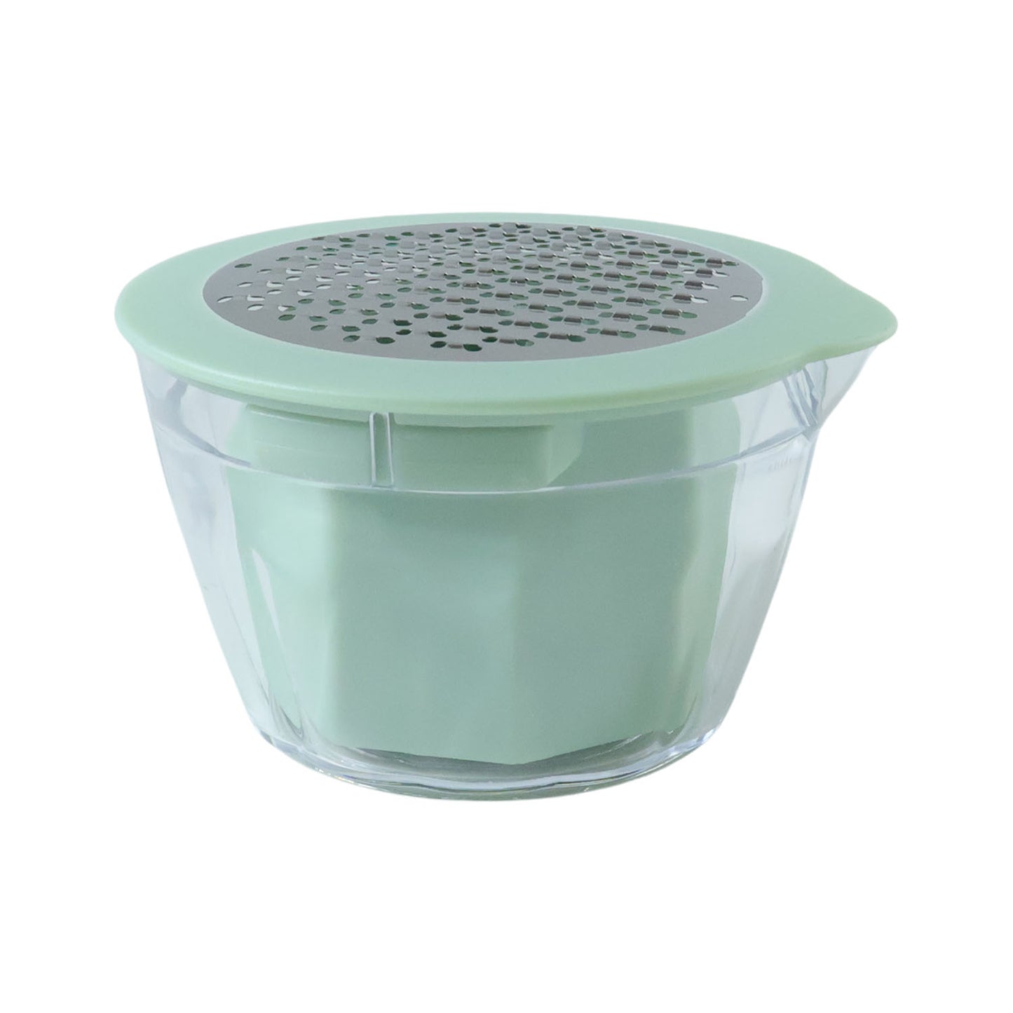 Wukusy manual vegetable grater and corn kernel stripper, versatile kitchen tool for shredding vegetables and stripping corn kernels.