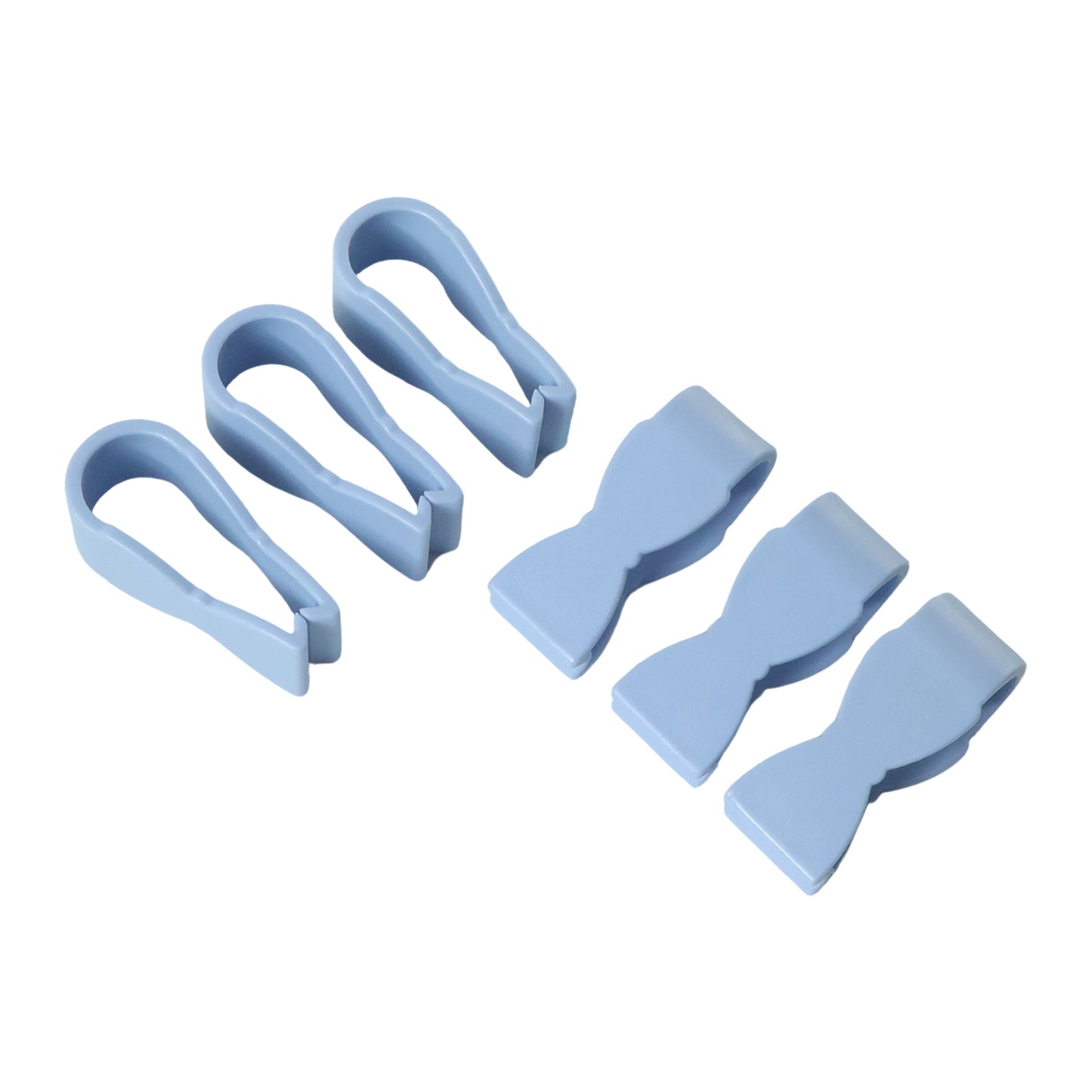 Set of six Wukusy multipurpose towel holder clips showing stainless steel clips for hanging towels and fabrics.
