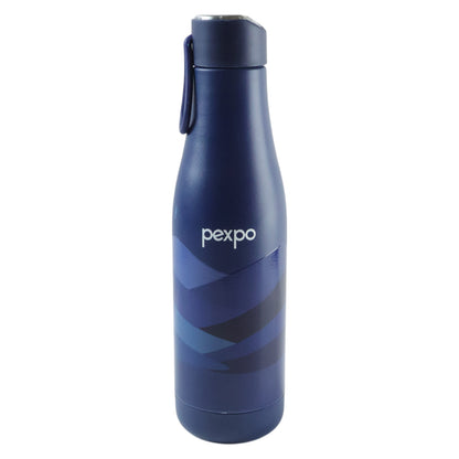 Wukusy Pexpo Infinity Art 750ml vacuum insulated stainless steel water bottle with sleek design and leak-proof cap.
