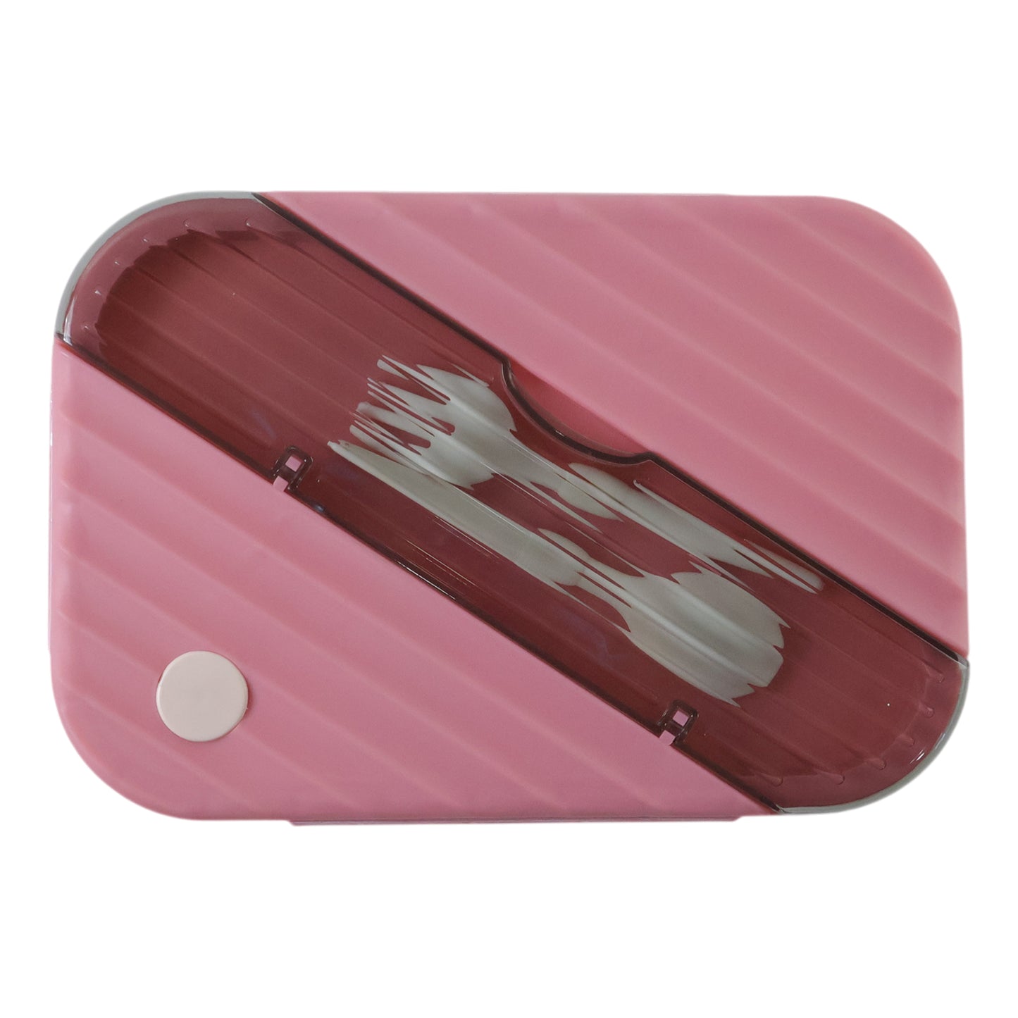 Wukusy plastic 3-compartment kids' lunch box with colorful sections for snacks and meals, durable and lightweight.
