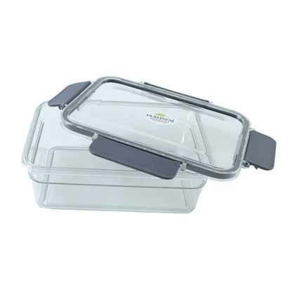 Wukusy 3-piece plastic airtight food storage container set with 750ml, 1500ml, and 2800ml containers for kitchen organization