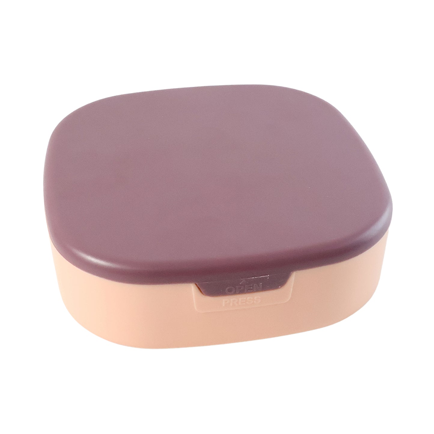 Wukusy plastic jewelry storage box with built-in mirror and multiple compartments for organizing rings, necklaces, and earrings.