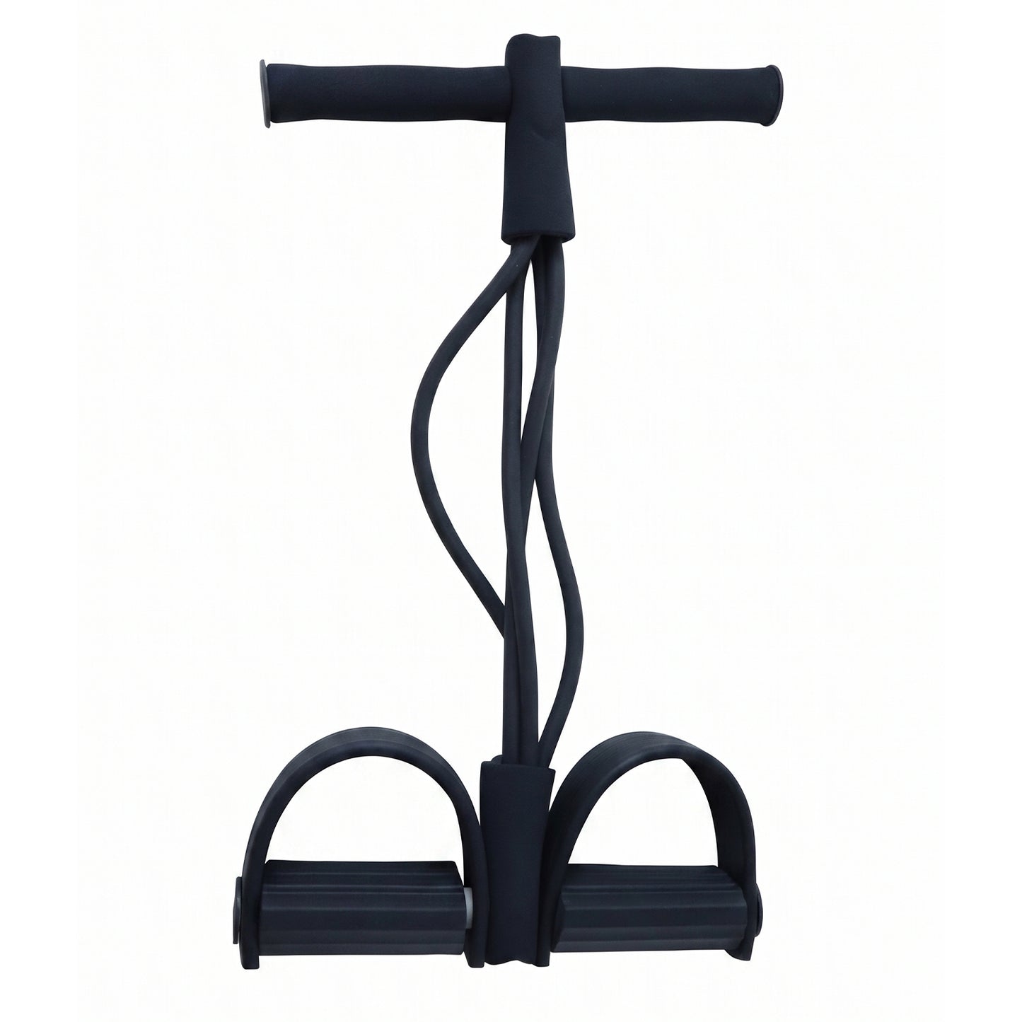 Wukusy portable pull rope resistance exerciser with foot pedal support for strength training and fitness workouts.