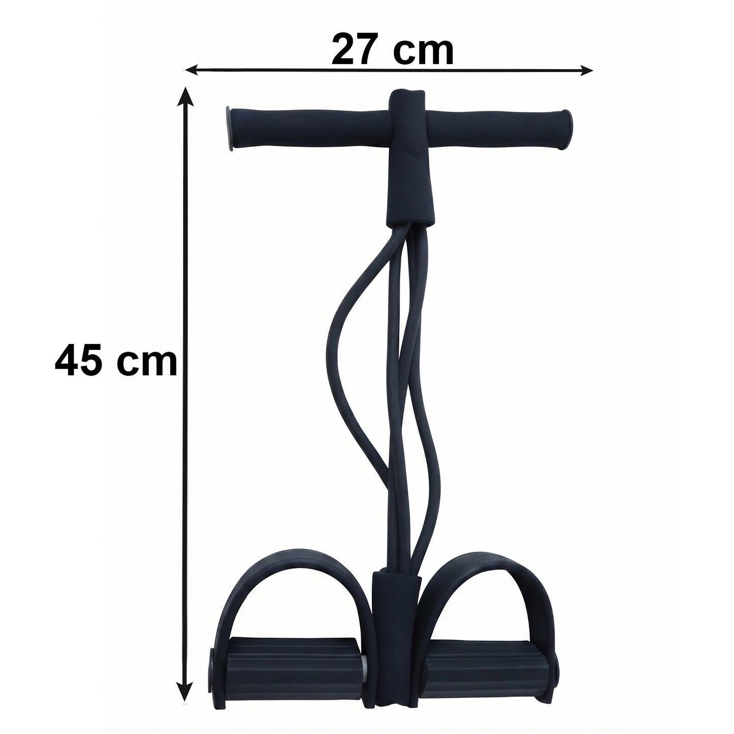 Wukusy portable pull rope resistance exerciser with foot pedal support for strength training and fitness workouts.