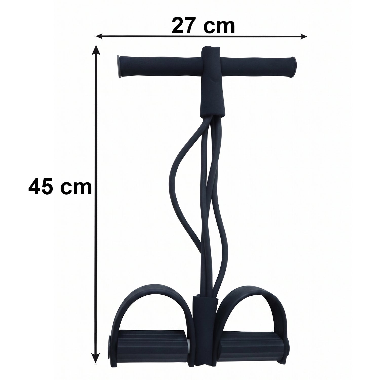 Wukusy portable pull rope resistance exerciser with foot pedal support for strength training and fitness workouts.