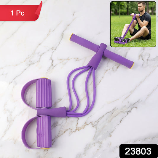 Wukusy portable pull rope resistance exerciser with foot pedal support for strength training and versatile workouts.