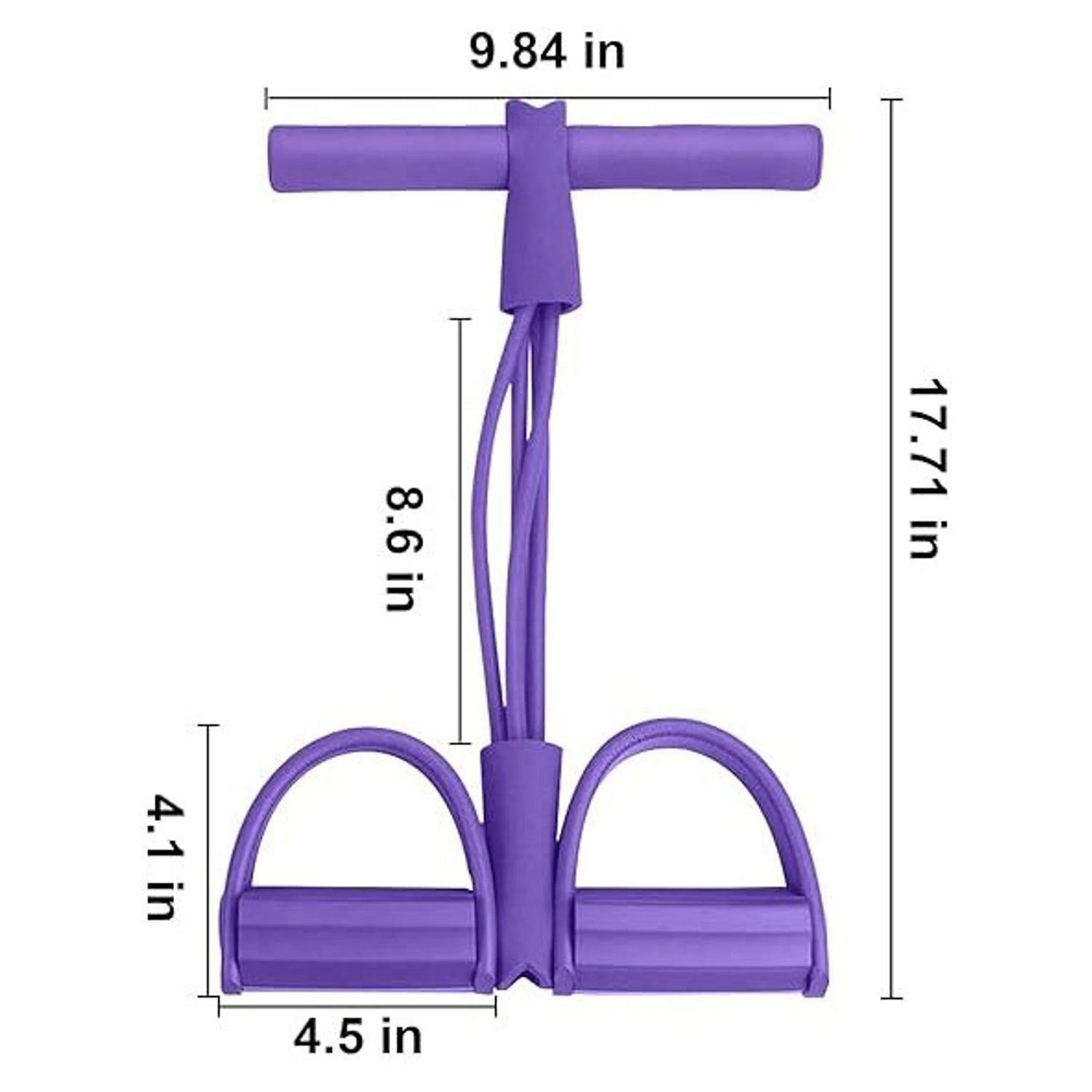 Wukusy portable pull rope resistance exerciser with foot pedal support for effective strength training and fitness workouts.