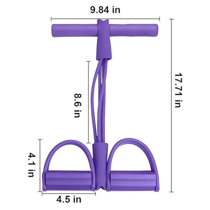 Wukusy portable pull rope resistance exerciser with foot pedal support for effective strength training and fitness workouts.