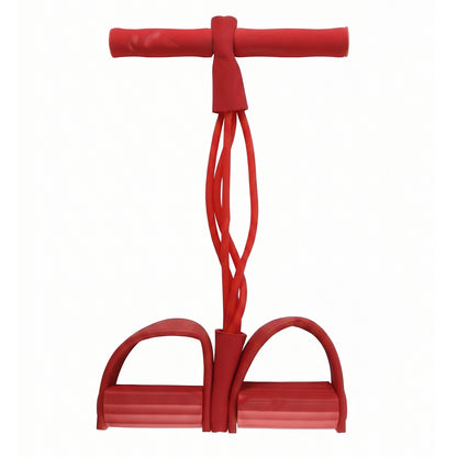 Wukusy portable pull rope resistance exerciser with foot pedal support for strength training and physical workouts.