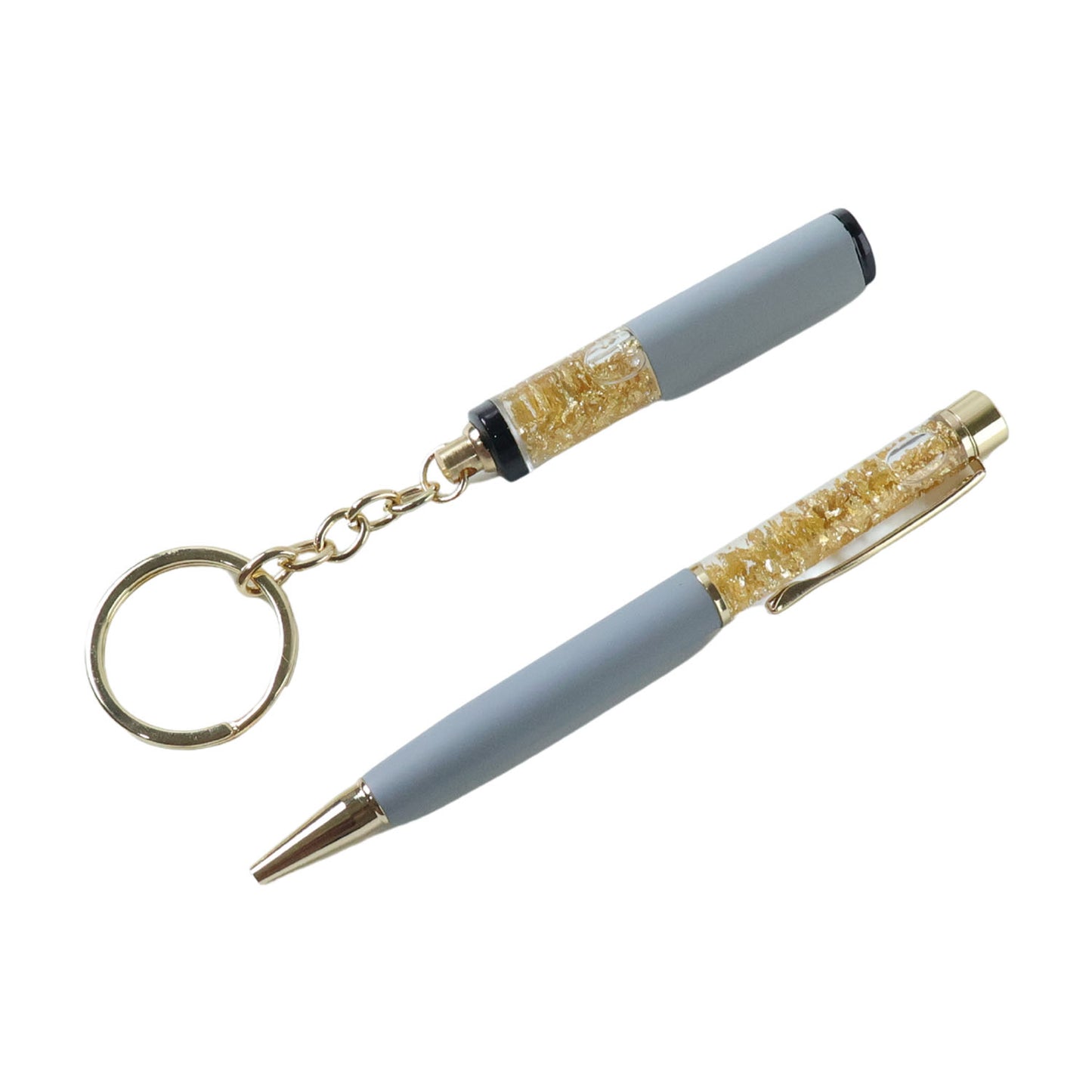 Wukusy premium 2-in-1 keychain and pen combo gift set with sleek design and metal keyring, versatile for everyday use.