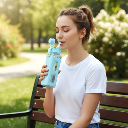 Wukusy premium 900 ml leak-proof plastic water bottle with a secure lid and ergonomic design for outdoor use.