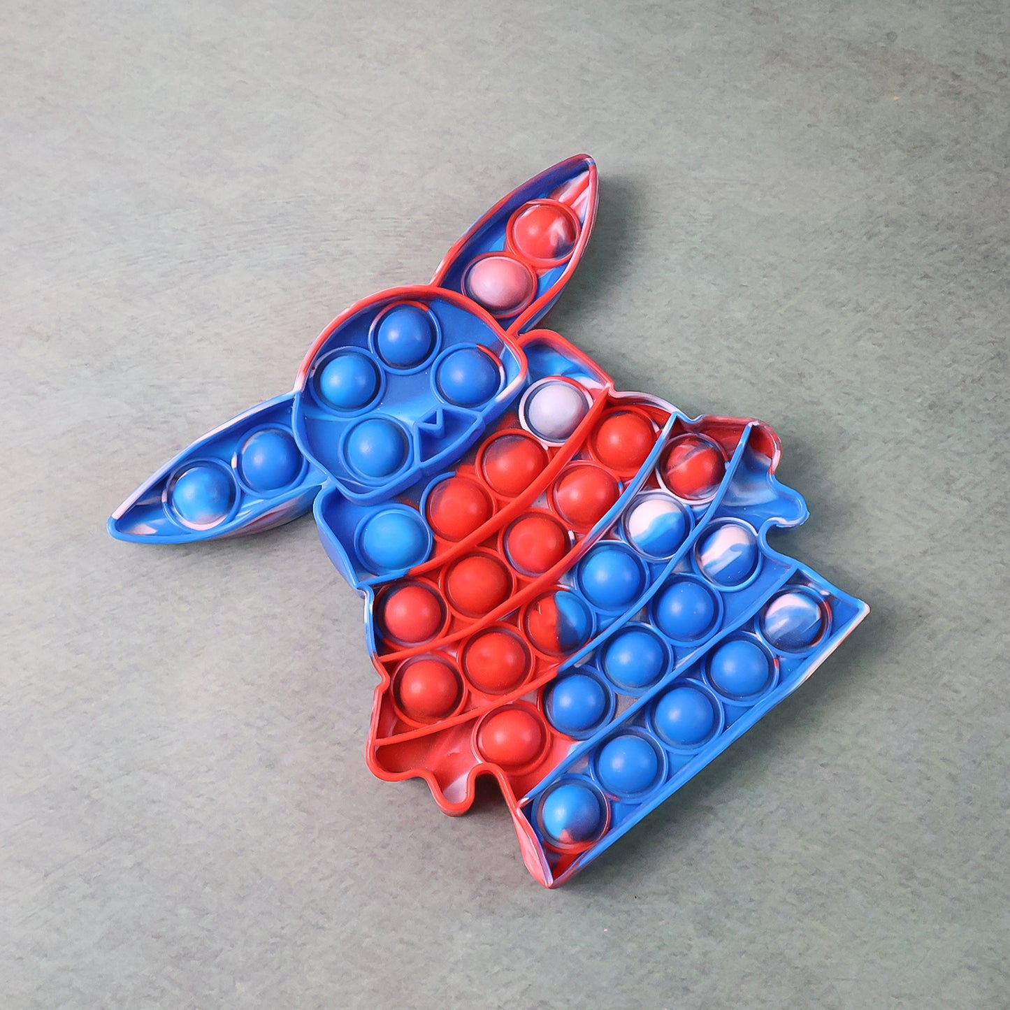 Wukusy premium cartoon shape silicone Pop It fidget toy with colorful bubbles for stress relief and sensory play.