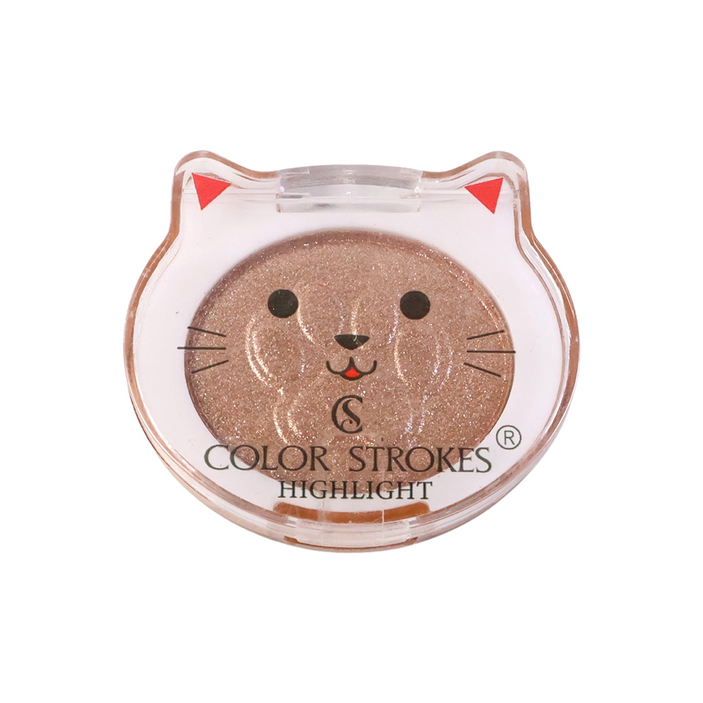 Wukusy Premium Color Strokes Shimmer Highlighter, 1 piece, with vibrant, shimmering pigment for highlighting and glow.