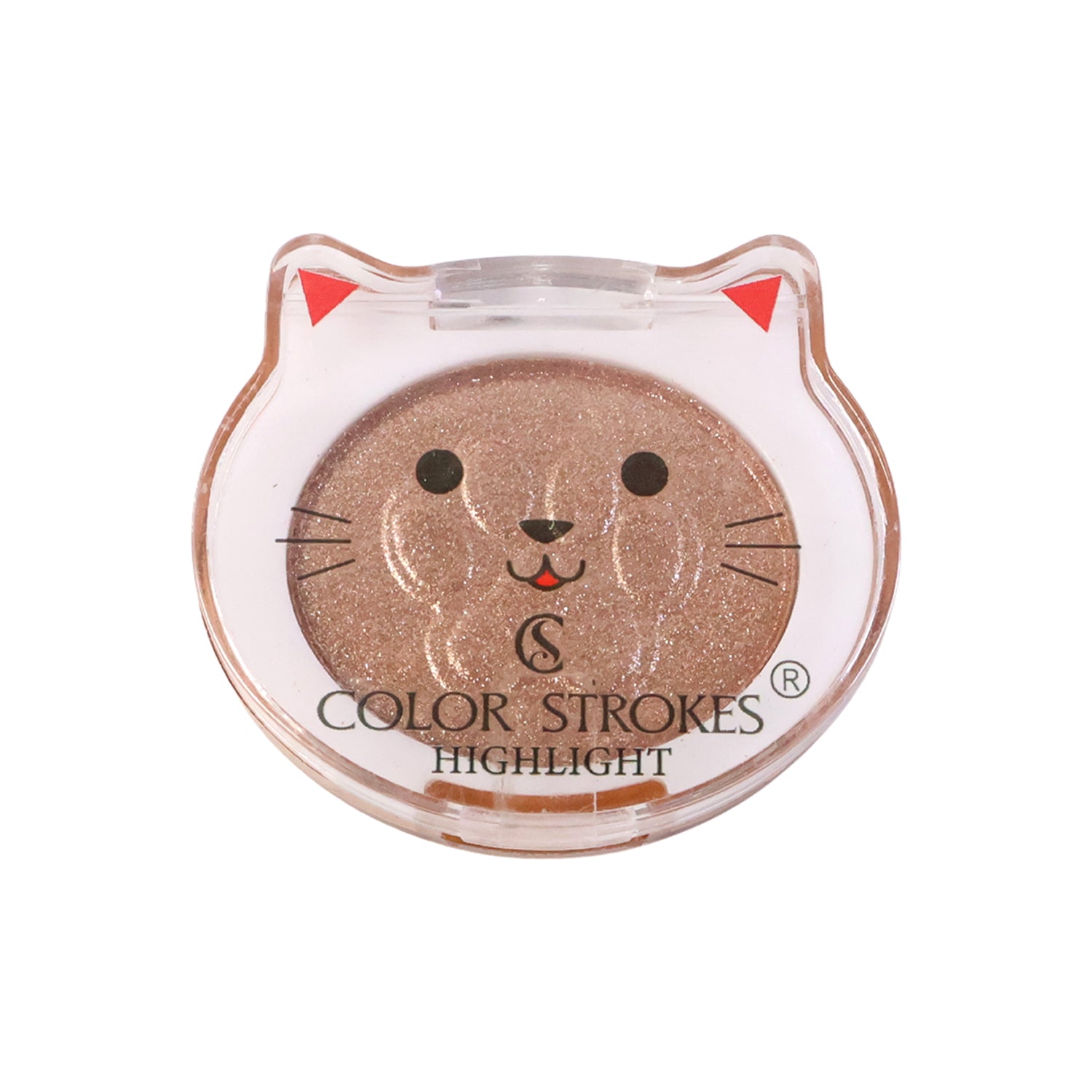 Wukusy Premium Color Strokes Shimmer Highlighter, 1 piece, with vibrant, shimmering pigment for highlighting and glow.
